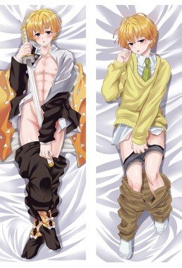 Demon Slayer Kimetsu no Yaiba Agatsuma Zenitsu Anime Dakimakura Japanese Love Body PillowCases