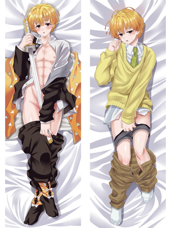 Demon Slayer Kimetsu no Yaiba Agatsuma Zenitsu Anime Dakimakura Japanese Love Body PillowCases