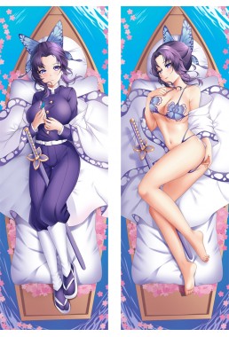 Demon Slayer Kimetsu No Yaiba Kochou Shinobu Hugs Body Waifu Japanese Anime Pillow Case Cover