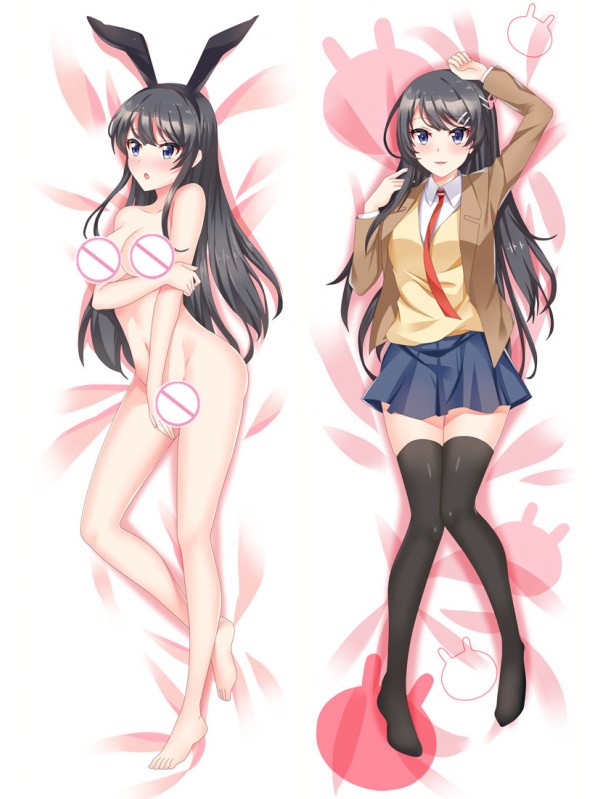 Rascal Does Not Dream of Bunny Girl Senpai Nude Anime Dakimakura Japanese Love Body Pillow Cover