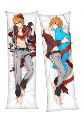 Tartaglia Genshin Impact Anime Body Pillow Case japanese love pillows for sale