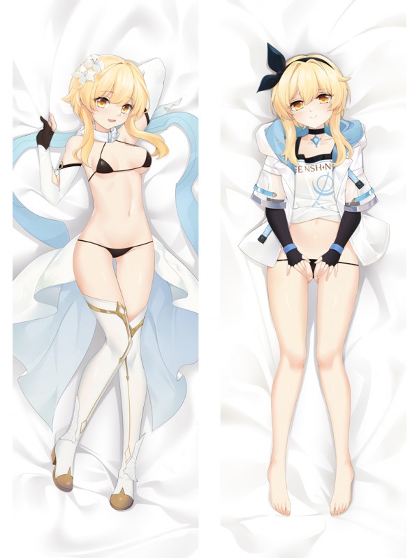 Genshin Impact Lumine Anime Dakimakura Japanese Hugging Body PillowCase