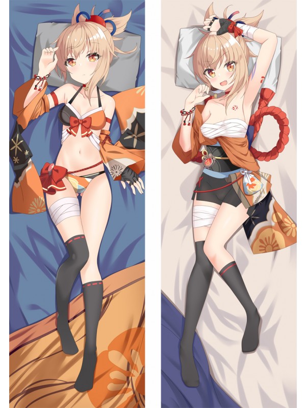 Genshin Impact YOIMIYA Anime Dakimakura Japanese Hugging Body PillowCase