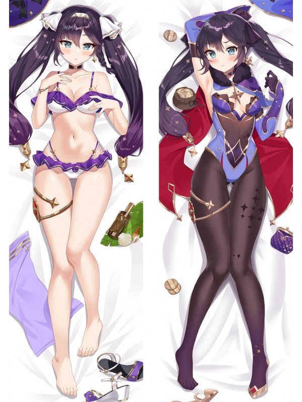 Genshin Impact Mona Anime Dakimakura Japanese Hugging Body PillowCase