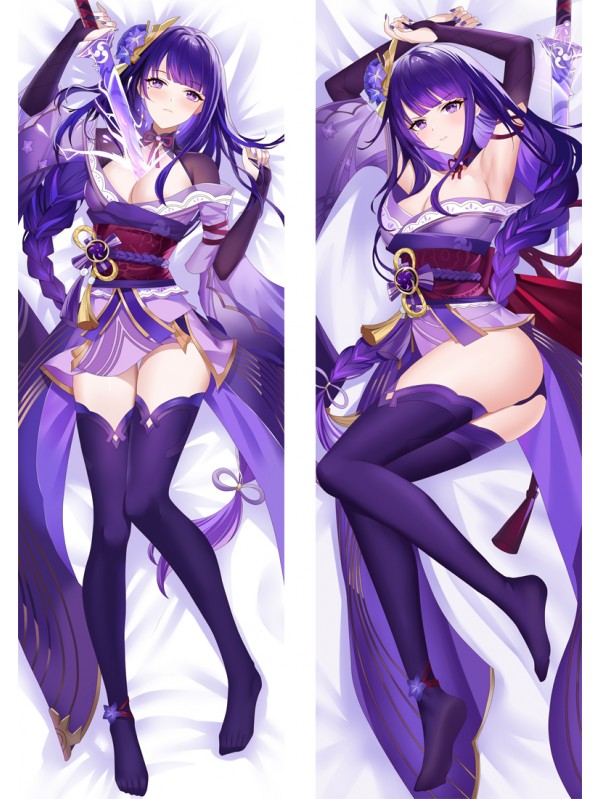 Genshin Impact Raiden Shogun Baal Anime Dakimakura Japanese Hugging Body PillowCase