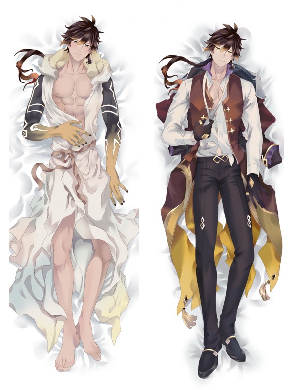 Genshin Impact Zhongli Anime Dakimakura Japanese Hugging Body PillowCase