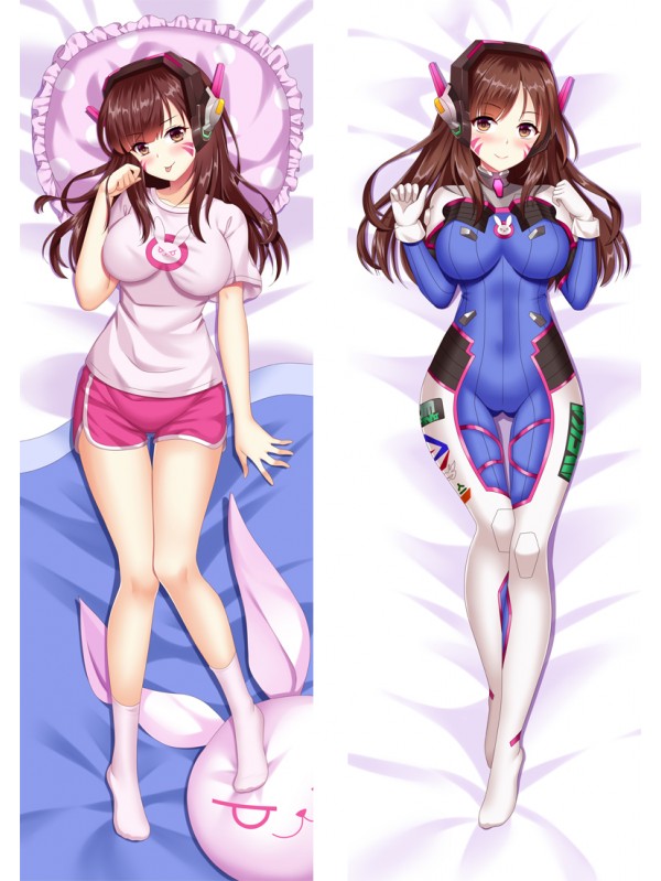 Overwatch D.VA Anime Dakimakura Japanese Hugging Body PillowCase