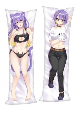 Virtual Youtuber Nekomata Okayu Full body waifu japanese anime pillowcases