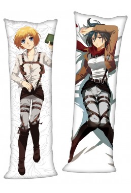 Attack on Titan Armin Arlert & Mikasa Ackerman Anime Dakimakura Japanese Hugging Body PillowCases