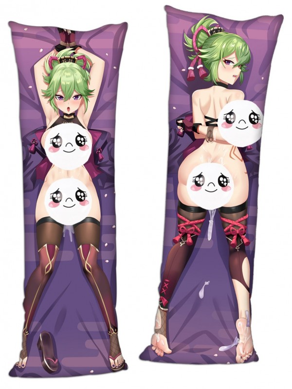 Genshin Impact Kuki Shinobu Anime Dakimakura Japanese Hugging Body PillowCases