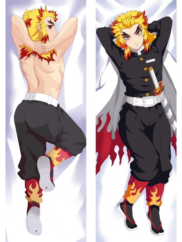 Demon Slayer Kimetsu no Yaiba Rengoku Kyoujurou Anime Dakimakura Japanese Hugging Body Pillow Cover