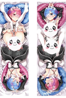 Rem Ram Re Zero Anime Dakimakura Japanese Hugging Body Pillow Cover