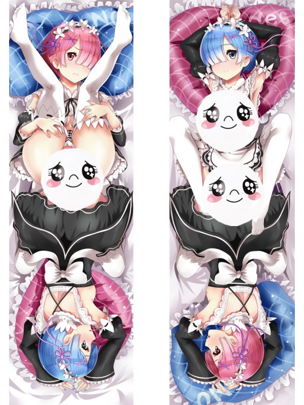 Rem Ram Re Zero Anime Dakimakura Japanese Hugging Body Pillow Cover