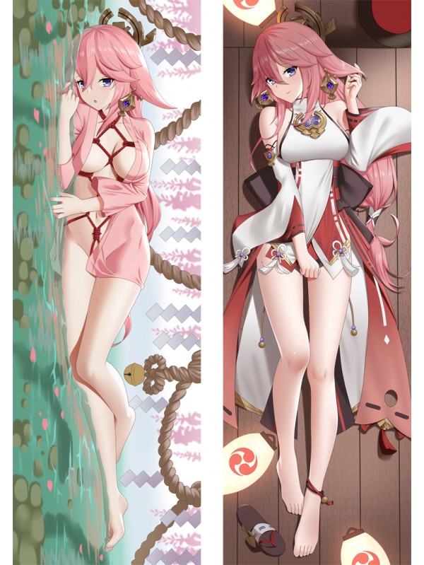 Genshin Impact Yae Miko Anime Dakimakura Japanese Hugging Body Pillow Cover