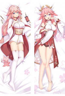 Genshin Impact Yae Miko Anime Dakimakura Japanese Hugging Body Pillow Cover