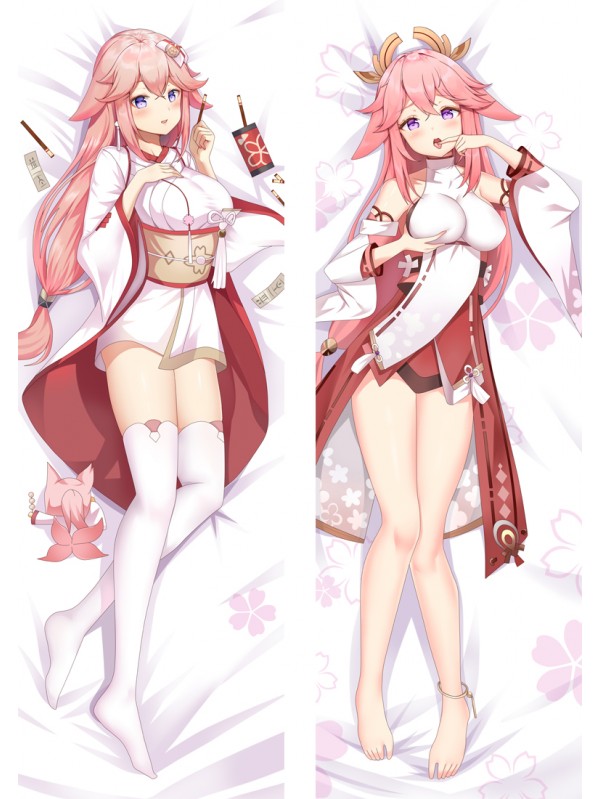 Genshin Impact Yae Miko Anime Dakimakura Japanese Hugging Body Pillow Cover