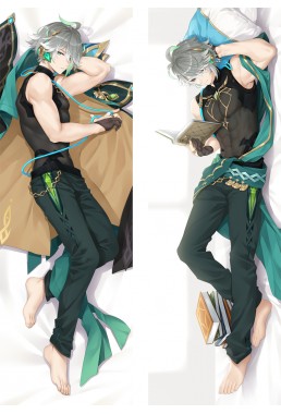 Genshin Impact Alhaitham Anime Dakimakura Japanese Hugging Body Pillow Cover