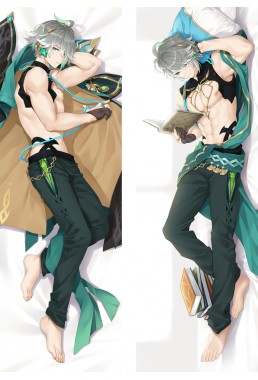 Genshin Impact Alhaitham Anime Dakimakura Japanese Hugging Body Pillow Cover