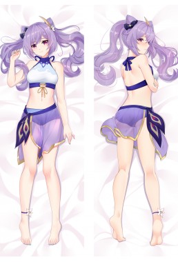 Genshin Impact Keqing Anime Dakimakura Japanese Love Body Pillow Cover