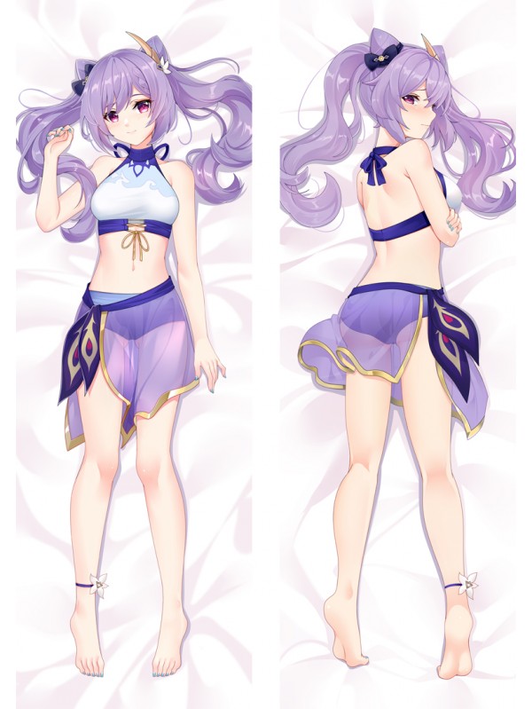 Genshin Impact Keqing Anime Dakimakura Japanese Love Body Pillow Cover