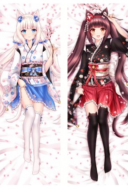 Nekopara Chocola&Vanilla Anime Dakimakura Japanese Love Body Pillow Cover