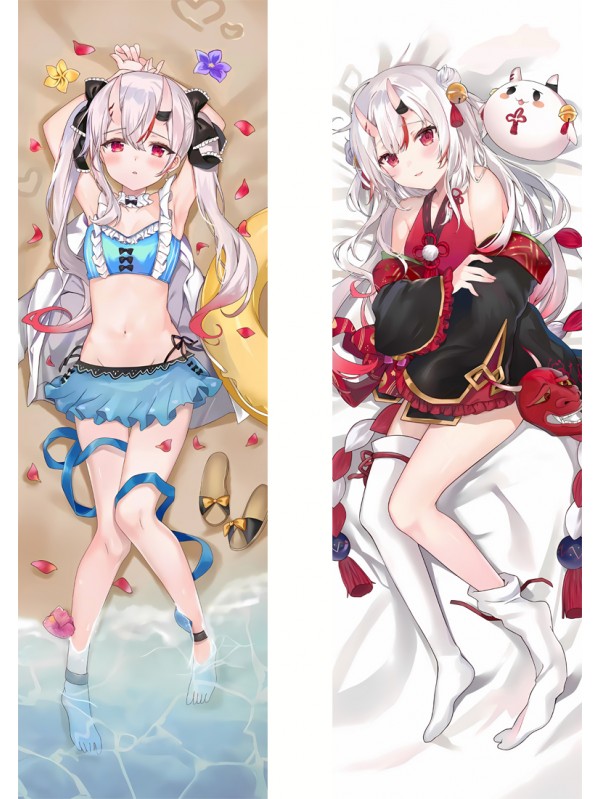 Virtual Youtuber Nakiri Ayame Anime Dakimakura Japanese Love Body Pillow Cover