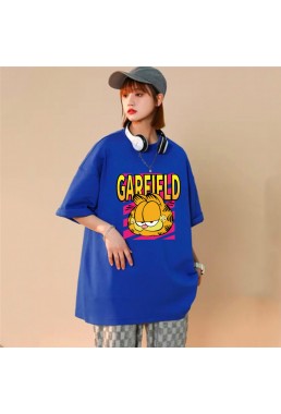 The Garfield Show 6 Unisex Mens/Womens Short Sleeve T-shirts Fashion Printed Tops Cosplay Costume