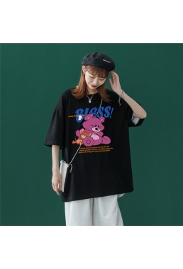Mice and Bears 4 Unisex Mens/Womens Short Sleeve T-shirts Fashion Printed Tops Cosplay Costume