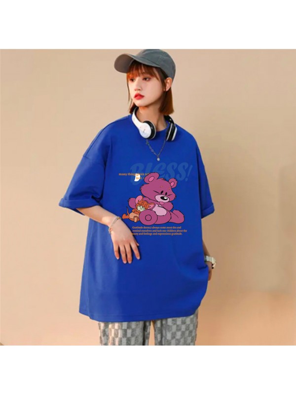 Mice and Bears 6 Unisex Mens/Womens Short Sleeve T-shirts Fashion Printed Tops Cosplay Costume