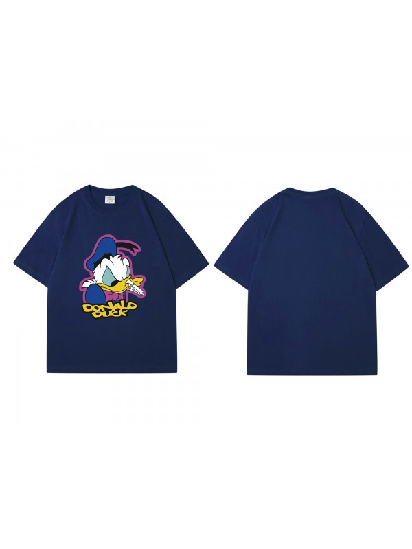 Donald Duck 1 Unisex Mens/Womens Short Sleeve T-shirts Fashion Printed Tops Cosplay Costume