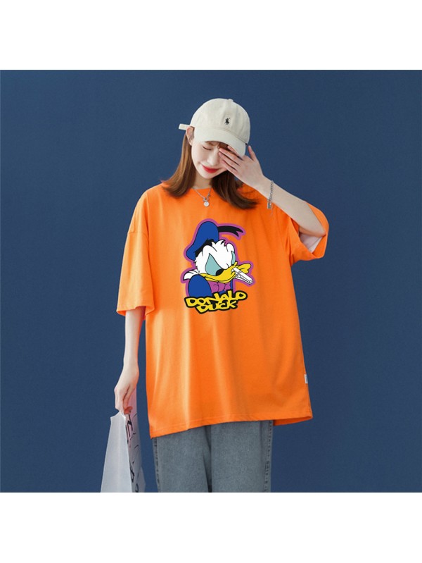 Donald Duck 3 Unisex Mens/Womens Short Sleeve T-shirts Fashion Printed Tops Cosplay Costume