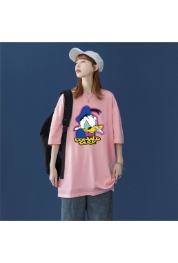 Donald Duck 4 Unisex Mens/Womens Short Sleeve T-shirts Fashion Printed Tops Cosplay Costume