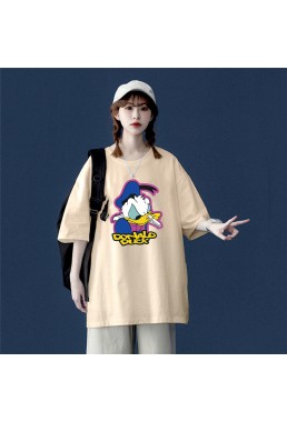 Donald Duck 6 Unisex Mens/Womens Short Sleeve T-shirts Fashion Printed Tops Cosplay Costume