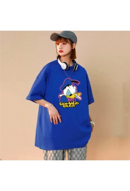 Donald Duck 7 Unisex Mens/Womens Short Sleeve T-shirts Fashion Printed Tops Cosplay Costume