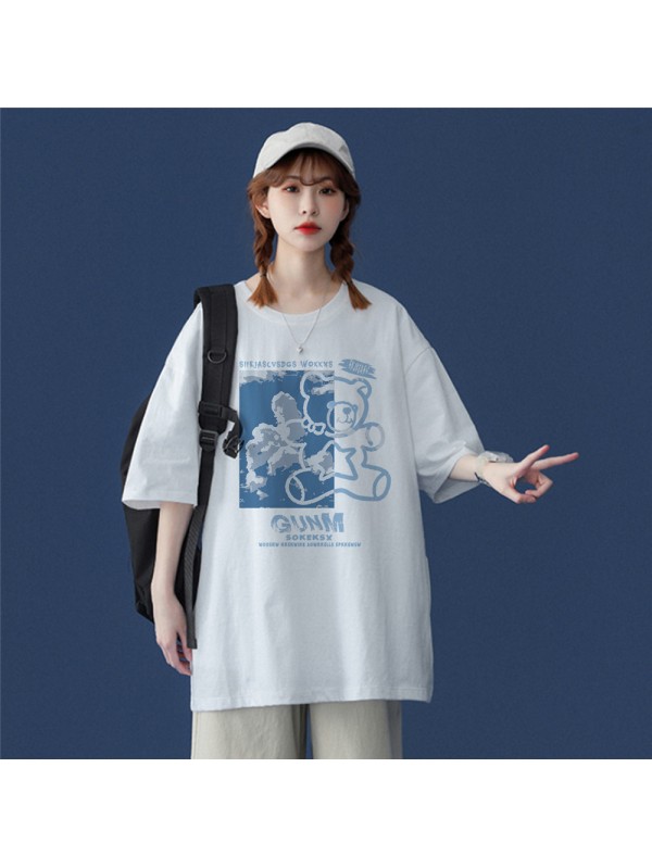NASACULB Bear 1 Unisex Mens/Womens Short Sleeve T-shirts Fashion Printed Tops Cosplay Costume