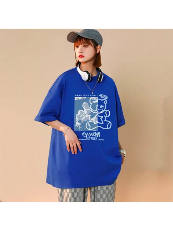NASACULB Bear 4 Unisex Mens/Womens Short Sleeve T-shirts Fashion Printed Tops Cosplay Costume