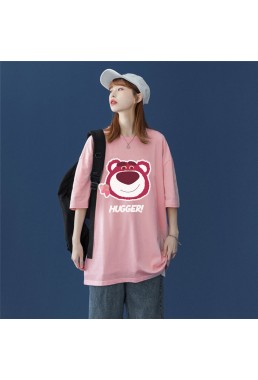 HUGGER Bear 2 Unisex Mens/Womens Short Sleeve T-shirts Fashion Printed Tops Cosplay Costume