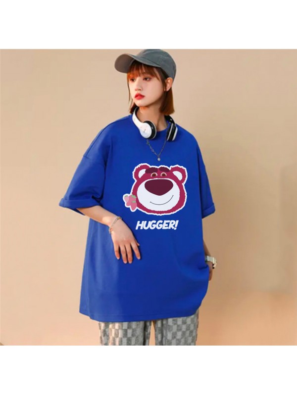 HUGGER Bear 4 Unisex Mens/Womens Short Sleeve T-shirts Fashion Printed Tops Cosplay Costume