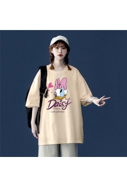 Daisy Beige Unisex Mens/Womens Short Sleeve T-shirts Fashion Printed Tops Cosplay Costume