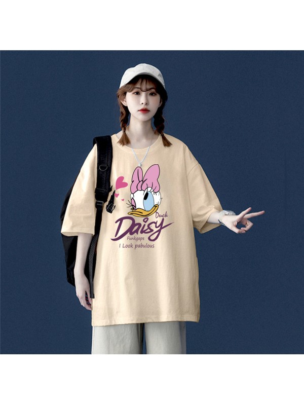 Daisy Beige Unisex Mens/Womens Short Sleeve T-shirts Fashion Printed Tops Cosplay Costume