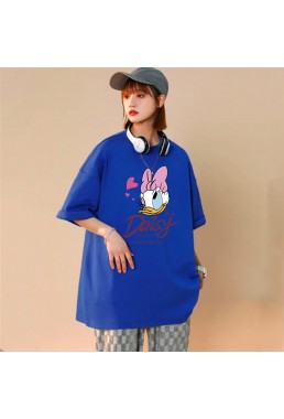 Daisy Blue Unisex Mens/Womens Short Sleeve T-shirts Fashion Printed Tops Cosplay Costume
