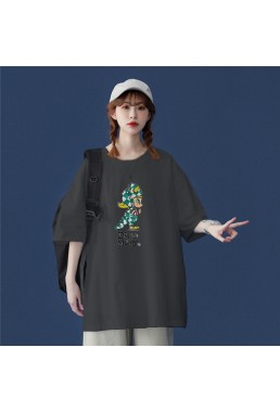 Dino Moily Grey Unisex Mens/Womens Short Sleeve T-shirts Fashion Printed Tops Cosplay Costume