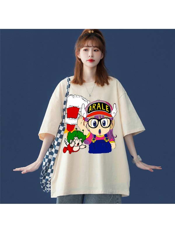 ARALE Beige Unisex Mens/Womens Short Sleeve T-shirts Fashion Printed Tops Cosplay Costume