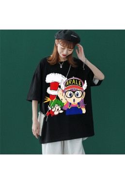 ARALE Black Unisex Mens/Womens Short Sleeve T-shirts Fashion Printed Tops Cosplay Costume