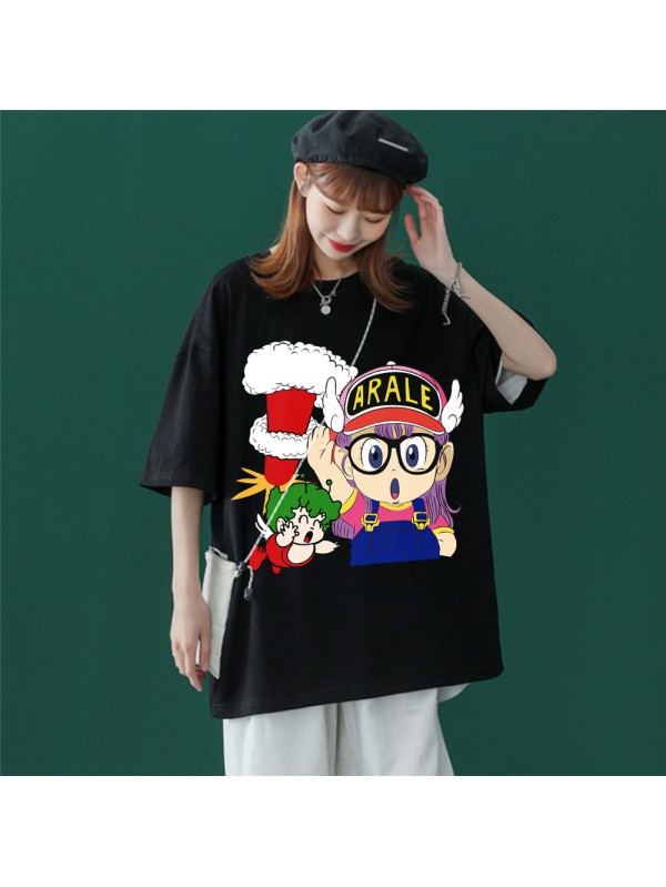 ARALE Black Unisex Mens/Womens Short Sleeve T-shirts Fashion Printed Tops Cosplay Costume