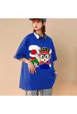 ARALE Blue Unisex Mens/Womens Short Sleeve T-shirts Fashion Printed Tops Cosplay Costume