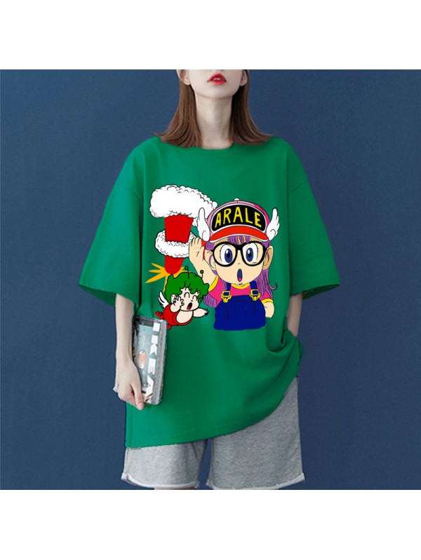 ARALE Green Unisex Mens/Womens Short Sleeve T-shirts Fashion Printed Tops Cosplay Costume