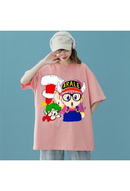 ARALE Pink Unisex Mens/Womens Short Sleeve T-shirts Fashion Printed Tops Cosplay Costume