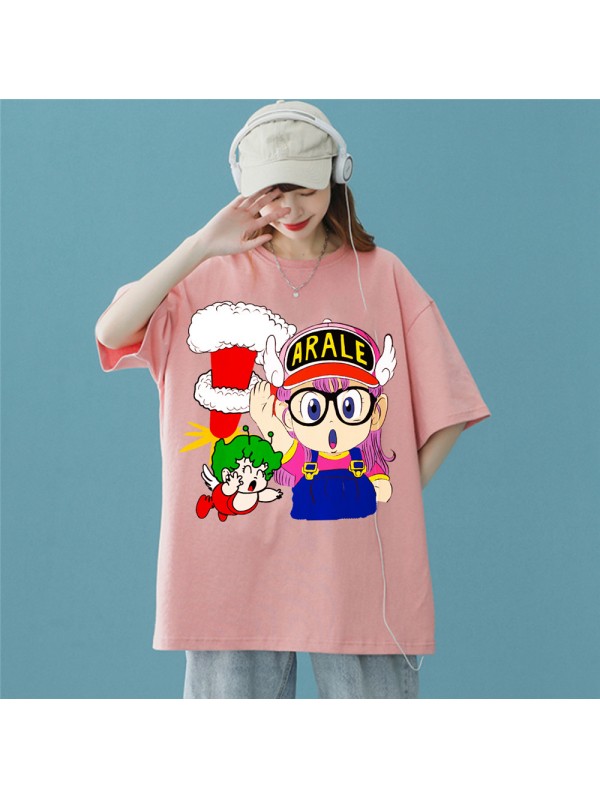 ARALE Pink Unisex Mens/Womens Short Sleeve T-shirts Fashion Printed Tops Cosplay Costume