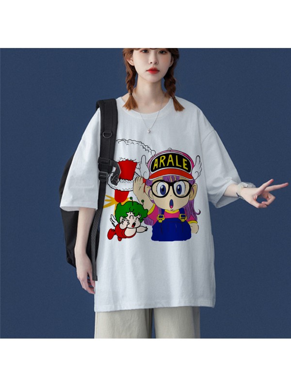 ARALE White Unisex Mens/Womens Short Sleeve T-shirts Fashion Printed Tops Cosplay Costume